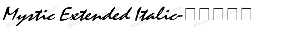 Mystic Extended Italic字体转换